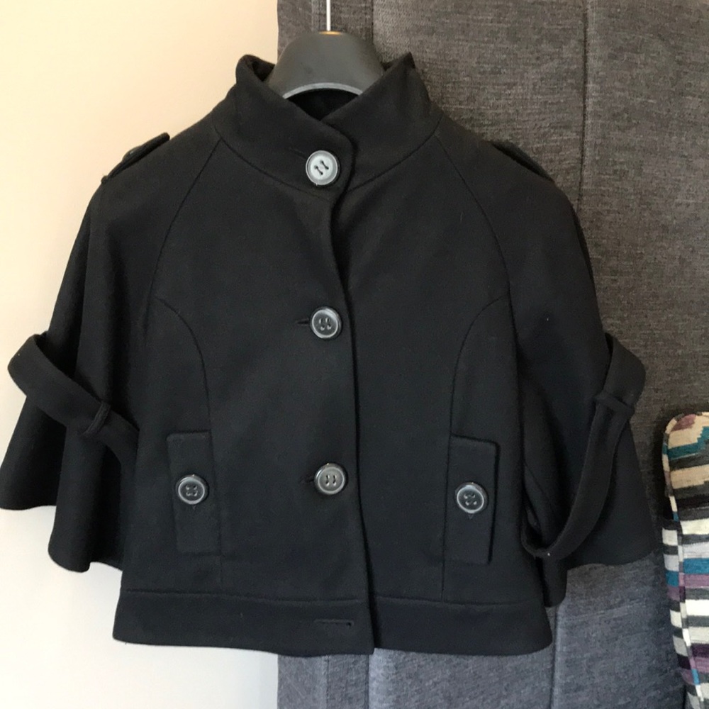 Hache - made in Italy cropped button jacket. Bell 3/4 sleeves